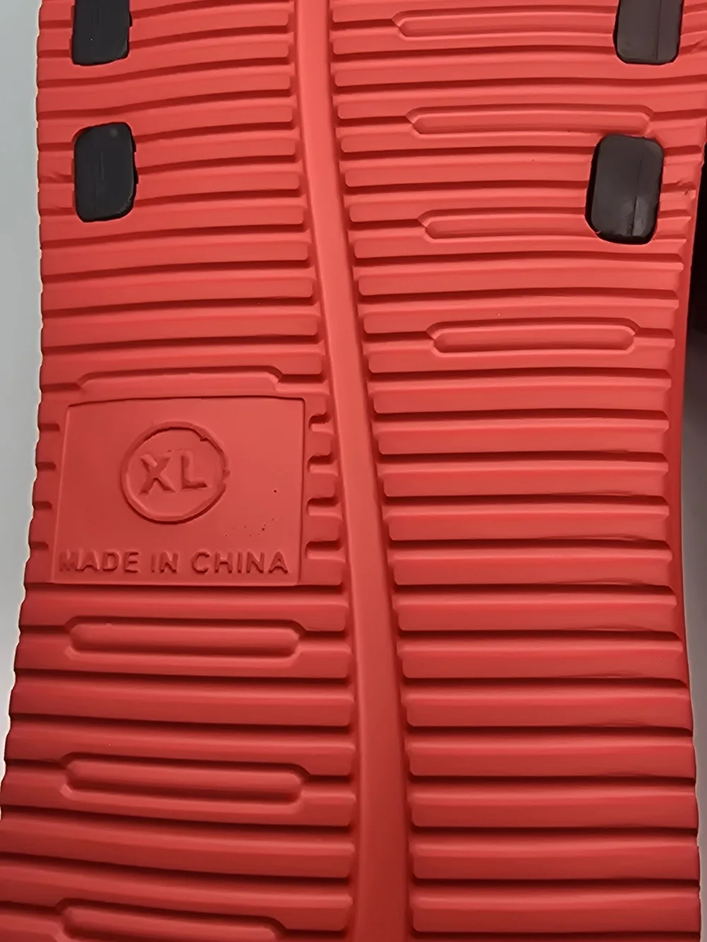U.S. Polo Assn. Black & Red Slide Sandals 13-14